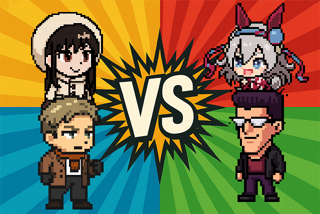 【クロスオーバータッグバトル】ヨル・フォージャー＆ロイド・フォージャー VS タマモクロス＆戸愚呂（弟）！！勝つのはどっちだ！？